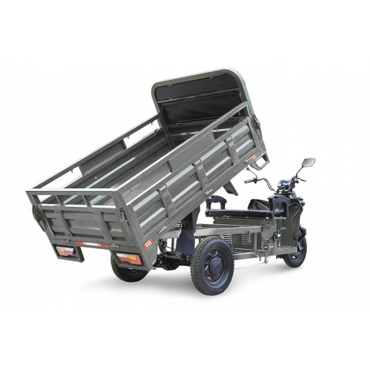 Грузовой электротрицикл Rutrike D4 NEXT PRO 1800 72V1500W, серый