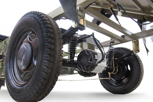 Грузовой электротрицикл Rutrike D4 NEXT PRO 1800 72V1500W, серый