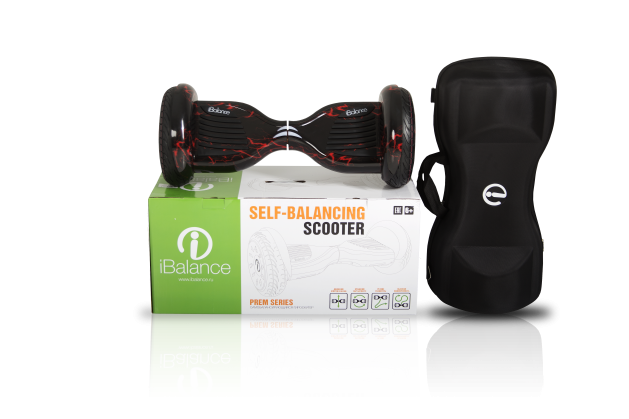 Гироскутер iBalance Prem Series 10.5 дюймов с приложением, красная молния